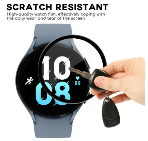 Galaxy%20Watch%205%2040mm%20Screen%20Protector%203D%20Full%20Coverage%20Protective%20Film%20Scratch%20Proof%20Clear%20Soft%20Fibre%20Glass%20SmartWatch%20Screen%20Protector%20-%20Image%203