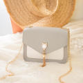 Bags for Women Luxury Designer Cover Tassel Chain Shoulder Small Square Bag Messenger Crossbody Bag Pearl Cat. 