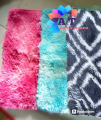 4 Pcs Paposh Feather Touch sheepskin Floor Mat rugs for Bedroom Standard Multicolour Door Mat Paposh. 
