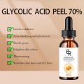 70% Glycolic Acid Chemical Peel Anti-Aging Brightening Smoothing Fine Lines Skin Pigmentation Acne Scars 30ml. 