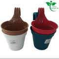 4 Pieces 12 cm (4.8'') Small Size Grill Planter/Railing Pots/Garden Planter/Hanging Planter for Plants/Flower Tob..