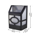 【3C VictoryEagle】Wall Fence Lights Solar Powered 2 LED Sensor Waterproof Outdoor Garden Path Patio Spot Lamp Landscape Lighting Pack of 1 -.