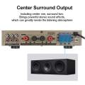 SUNBUCK 2000W 50/60Hz HIFI Digital Stereo Audio Power Amplifier Speaker 5 Channel Support 2 Microphone AUX Input AV-338ST - Black. 