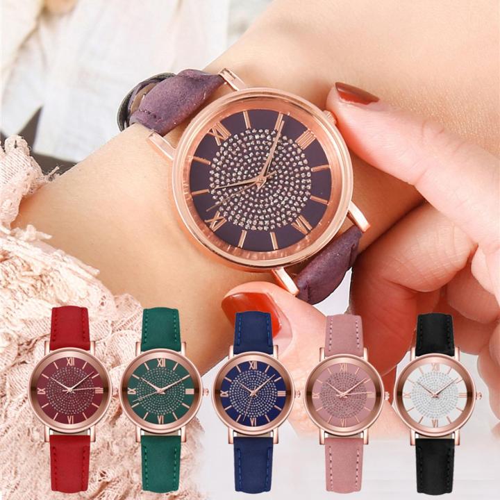 Star Sky Dial Clock Quartz Wrist Watches Fashion Women Watch Leather Belt Watch Ladies Casual Mesh Belt Wristwatch Clock Daraz .bd