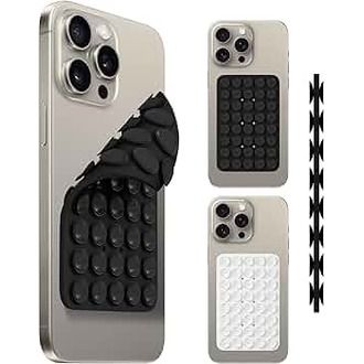 Double Sided Silicone Suction Cup Phone Case Mount Sticky Phone Grip with Higher Suction Power for Phone Accessories Holder Case