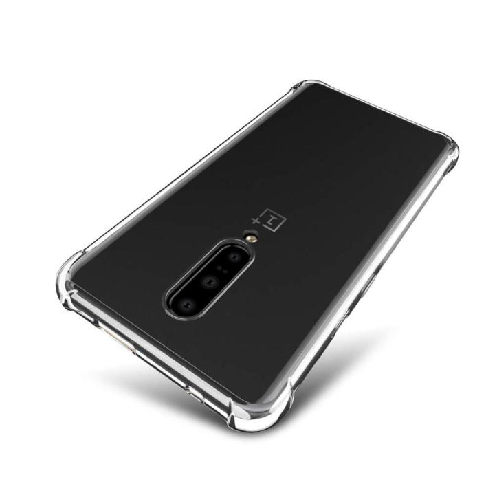 OnePlus 7 Pro Transparent Shockproof Airbag Cover with Corner Bumps TPU Case - Camera