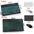 Laptop Tablet Silent LED Wireless Keyboard And Mouse RGB Backlit Keycaps Bluetooth For Phone Tablet Laptop. 