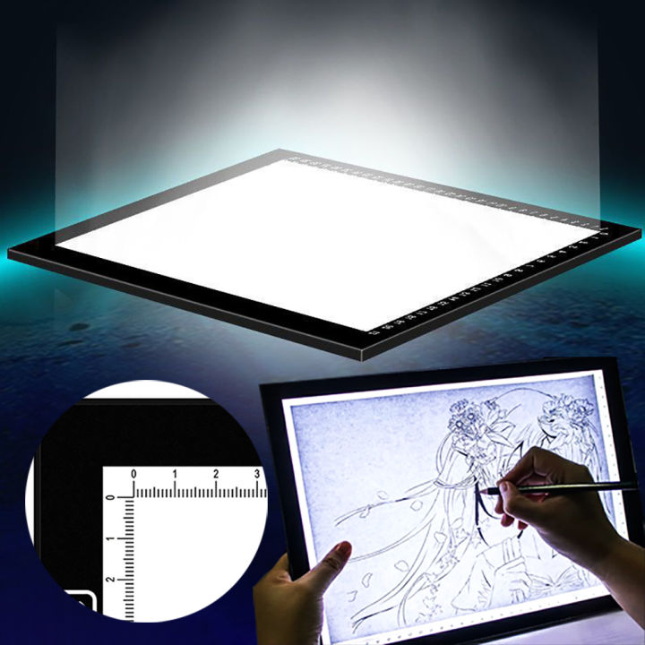 A4 Tracing LED Drawing tablet Light Box Ultra-Thin Adjustable USB