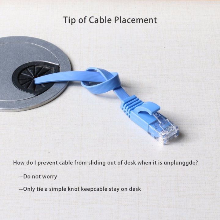 LNYUELEC%200.25m%201ft%20cable%20Pure%20copper%20wire%20CAT6%20Flat%20UTP%20Ethernet%20Network%20Cable%20RJ45%20Patch%20LAN%20cable%20blue/white/black%20color%20-%20Image%206