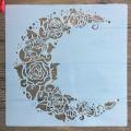 Stencil for Wall & Fashion Painting Template 10in by 10in.. 