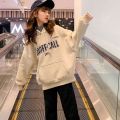 Girls' Sweater Spring and Autumn2022New Korean Style Online Red Western Style Children's Medium and Big Children's Fashionable Top Clothes Spring. 