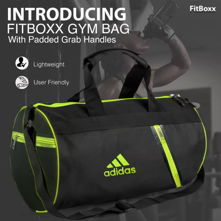 Sports%20and%20Gym%20Bag%20-%2018/9%20inch%20Black%20Color%20Fitness%20Gym%20Bag%20-%20Image%202