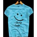 Always Smile Men  Fashionable New Desing Digital printed Boys T-shirt/ Tshirt For Men/ T-shirt. 
