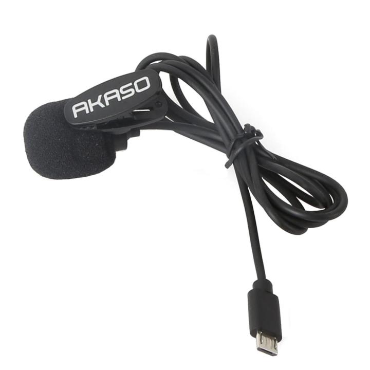 AKASO%20V50%20X%20External%20Microphone%20for%20AKASO%20V50X%20Dragon%20and%20Touch%20Vista%205%20Action%20Camera%204K%20Sports%20Camera%20ONLY%20-%20Image%202
