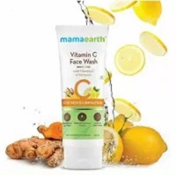 MAMAEARTH VITAMIN C FACE WASH WITH VITAMIN C & TURMERIC FOR SKIN ILLUMINATION 100ML