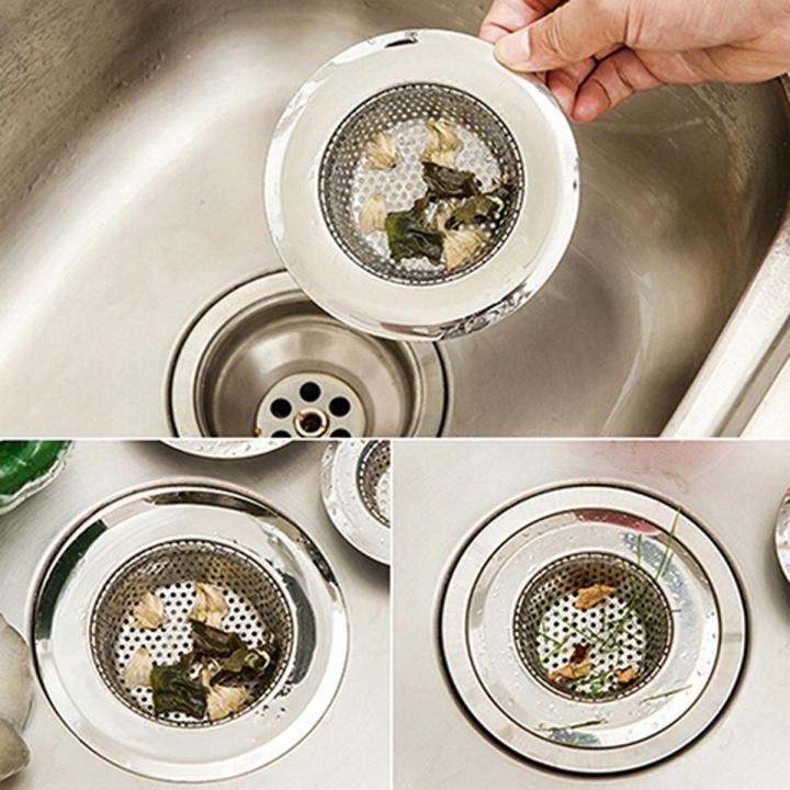Stainless Steel Mesh Sink Strainer Trap Bath Hair Drain Hole Metal Flume Filter | Daraz.com.bd