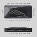 TEUCER LP-6P ARGB Controller 3Pin and 4Pin Multi Way Splitter 1 to 6 Case Fan Extension Cable Adapter PC Cooling Fan HUB.