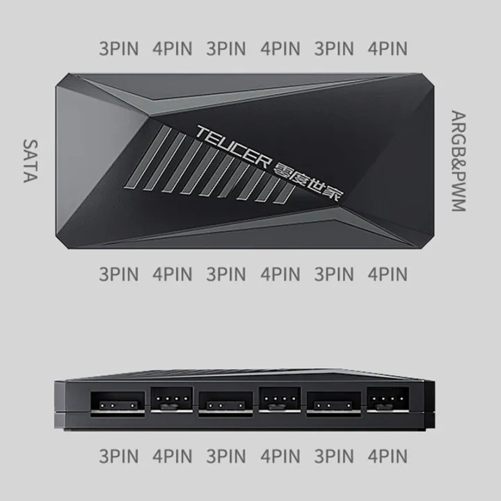 TEUCER%20LP-6P%20ARGB%20Controller%203Pin%20and%204Pin%20Multi%20Way%20Splitter%201%20to%206%20Case%20Fan%20Extension%20Cable%20Adapter%20PC%20Cooling%20Fan%20HUB%20-%20Image%205