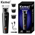 Kemei KM 1113 Professional Hair Clipper Rechargeable Beard Trimmer Hair Cutting Machine Electric Shaver For Body Safety Razor. 