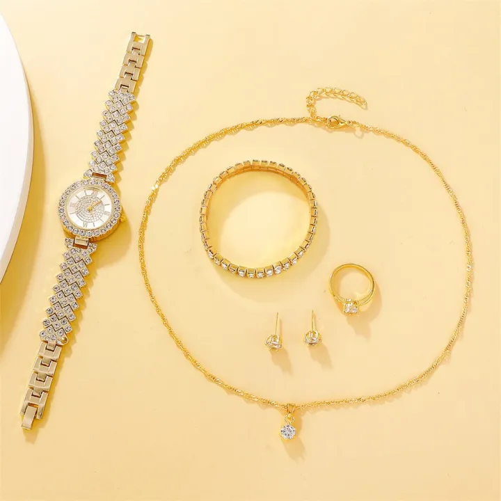 6PCS%20Set%20Watch%20Full%20Diamond%20Fashion%20Women%20Quartz%20Watch%20Ring%20Necklace%20Earrings%20Rhinestone%20Watches%20Bracelet%20Set%20Clock%20for%20Female%20-%20Image%202