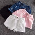 Girls Denim Shorts Teenagers Summer Cute Short Pants Kids Beach Clothes Children's Shorts For Girls 3-11T. 
