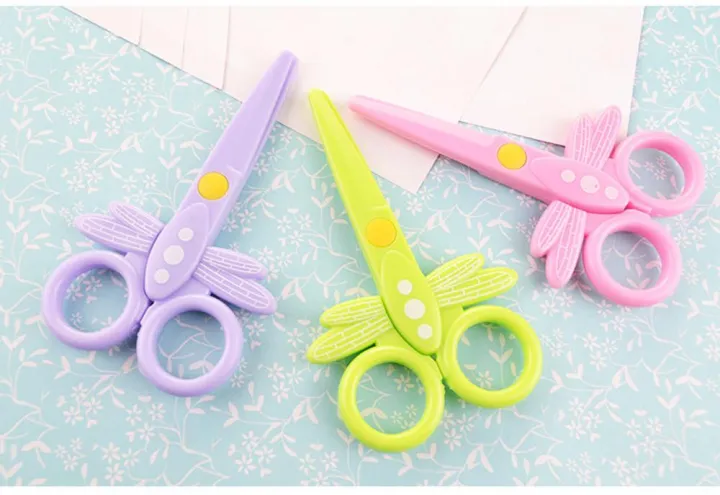 Quality%20Safety%20scissors%20Paper%20cutting%20Plastic%20scissors%20Children's%20handmade%20toys%20-%20Image%203