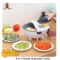Magic Rotate Vegetable Cutter With Drain Basket Multi-Functional Kitchen Veggie Fruit Shredder Grater Slicer - Feriwali Zone. 