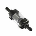 Chrome Glass 8mm Fuel Filter Universal Washable Car Fuel Filter For Motorcycle Boats Inline Petrol Diesel Filter. 