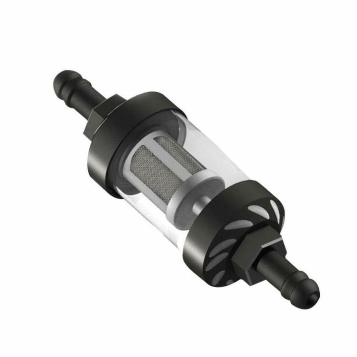 Chrome Glass 8mm Fuel Filter Universal Washable Car Fuel Filter For Motorcycle Boats Inline Petrol Diesel Filter