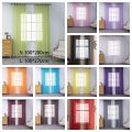 Easy To Install Transparent Window Gauze Solid Color Simple Partition Screen Curtain Modern Window Curtain Bedroom. 