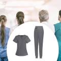 Nurse Suit for Pet Workers Breathable Lightweight Jogging Pant Multipurpose XS Gray. 