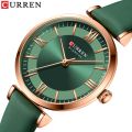 2022 Ladies Wrist Watch Green White Blue Curren Watch Women's Quartz Leather Wrsitwatches Fashionable Classic Clock Montre Femme.