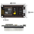 2 PCS ESP8266 NodeMCU CP2102 ESP-12E WiFi Module Internet of Things Development Board Works for Arduino IDE/Micropython. 