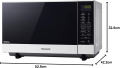 Panasonic Microwave Oven NN-SF564 – White 27L 1000W Flatbed - Inverter | No Turntable | Inverter Technology | 17 Auto Menus.