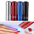 Nail Droger Mini 9 Led Verlichting Zaklamp Uv Lamp Draagbare Nail Gel  Lamp Cologo. 