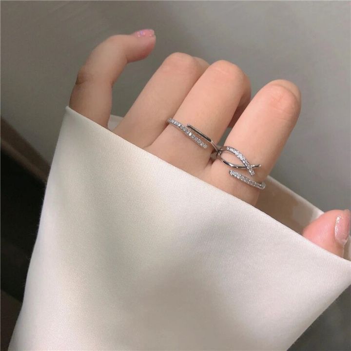 925%20Sterling%20Silver%20Open%20Adjustable%20Ring%20Shiny%20Zircon%20Multifunctional%20Decoration%20Simple%20Index%20Finger%20Ring%20Female%20Wedding%20Jewelry%20-%20Image%206