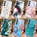 For Samsung Galaxy A35 5G Case GalaxyA35 Phone Cover Gradient Ocean Marble Clear Coque Soft TPU Fundas For Samsung A 35 Shell. 