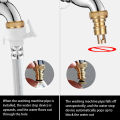 1/2pcs Universal Automatic Washing Machine Faucet Water Stop Valve Anti Falling Home Balcony Garden Faucet Water Tube Connector Nozzle.