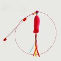 Funny Cat Stick Toy with Bell, Long Wire Mouse/ Fish kitten toy, Cat Exercise Play Fun Gifts Cute Bell. 