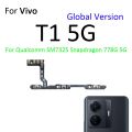 Switch Power ON OFF Button Flex Cable Parts Ribbon For Vivo T1x T1 Pro 5G Global 4G T2x Mute Silence Volume Key. 