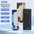 K82 Multifunctional Knob Wired Mechanical Keyboard,75% layout 82 Keys,Full Key Hot Swappable,Cool Backlight,Windows Mac. 