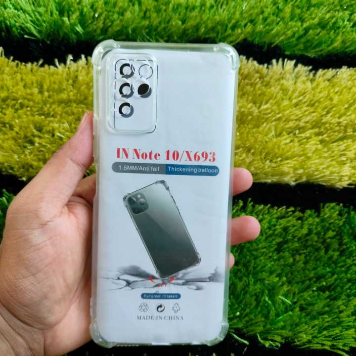For Infinix Note 10 Back Cover Soft Transparent Longloasting Usable Back Case InfinixNote10 X693