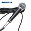 Samson R21S Dynamic Cardioid Microphone with XLR to 1/4 Mic Cable and Mic Clip for vocal and presentation applications. 