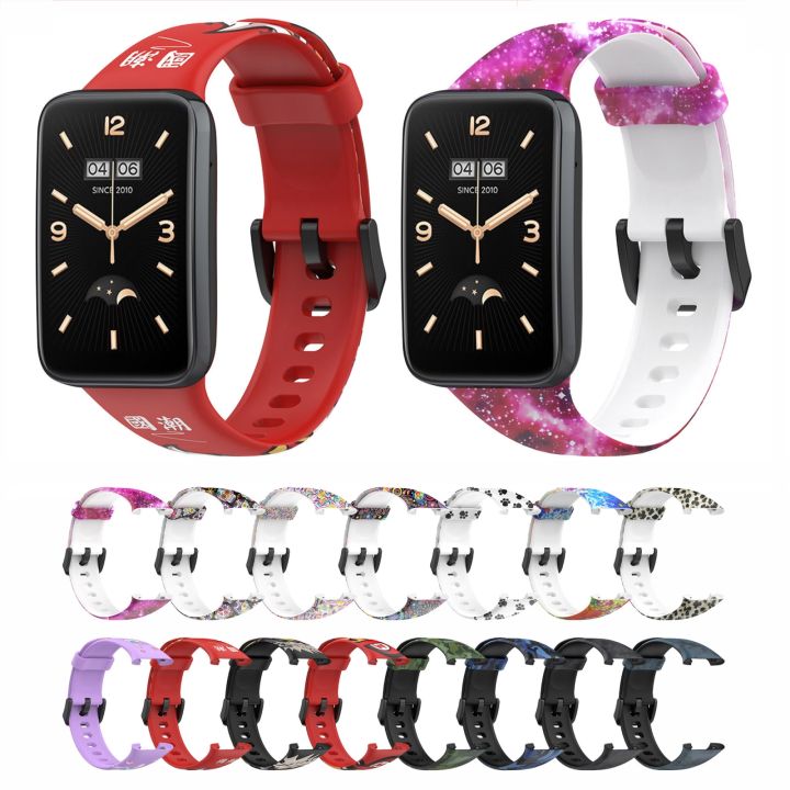 For%20Xiaomi%20Mi%20Band%207%20Pro%20Printing%20Silicone%20Watch%20Band%20-%20Image%204