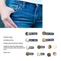 Pants Button Extender, Detachable 12Pcs Soft Silicone Ring Pants Extender Button for Trousers.
