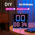 JDXHLAU DIY RGB Smart LED Pixel Panel Lamp 32x 32 USB Graffiti Bluetooth App Control for Home Room Decor Text Screen Car Display. 