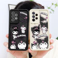 Jizetin for OPPO Reno6 4G Back Cover Shy Kuromi Ladder Camera Soft Rubber Mobile Phone Case.