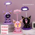 Kawaii Kuromi My Melody Folding Eye Protection Table Lamp Anime Sanrio Girly Heart Cute Bedroom Bedside Night Light Cartoon lamp. 