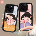 Cartoon Cute Funny Boy Girl Couples Creative Phone Case Compatible for IPhone XS MAX 15 11 12 7 8 Plus 14 13 15 Pro Max 6S 6 7 8 Plus XR X SE 2020 Angel Eyes Soft Cover. 