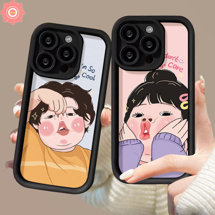 Cartoon%20Cute%20Funny%20Boy%20Girl%20Couples%20Creative%20Phone%20Case%20Compatible%20for%20IPhone%20XS%20MAX%2015%2011%2012%207%208%20Plus%2014%2013%2015%20Pro%20Max%206S%206%207%208%20Plus%20XR%20X%20SE%202020%20Angel%20Eyes%20Soft%20Cover%20-%20Image%205